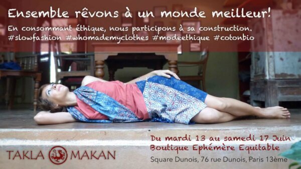 Takla Makan à la boutique Ephemere Equitable à Paris