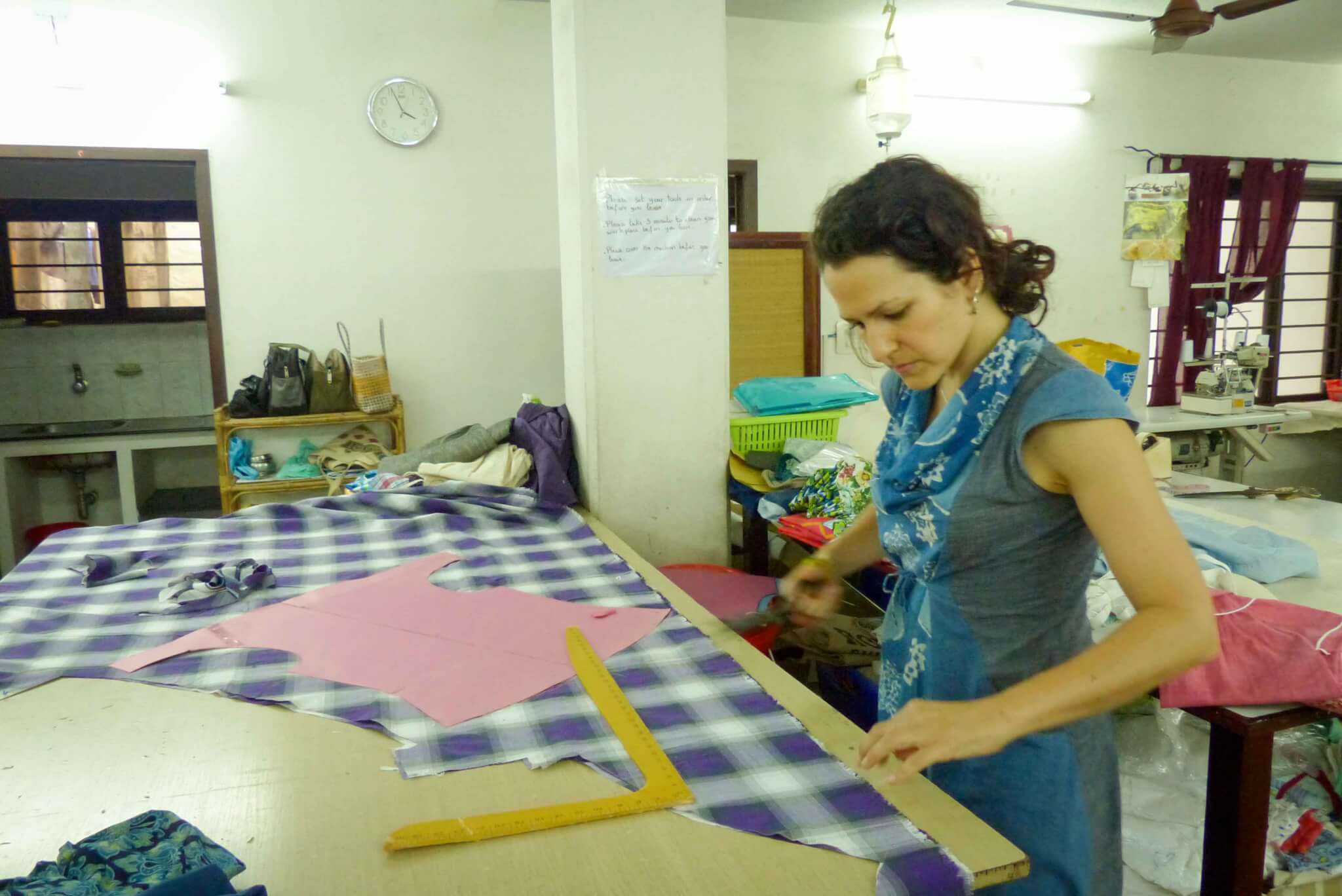 Melissa de valera at work at Takla Makan in Pondicherry