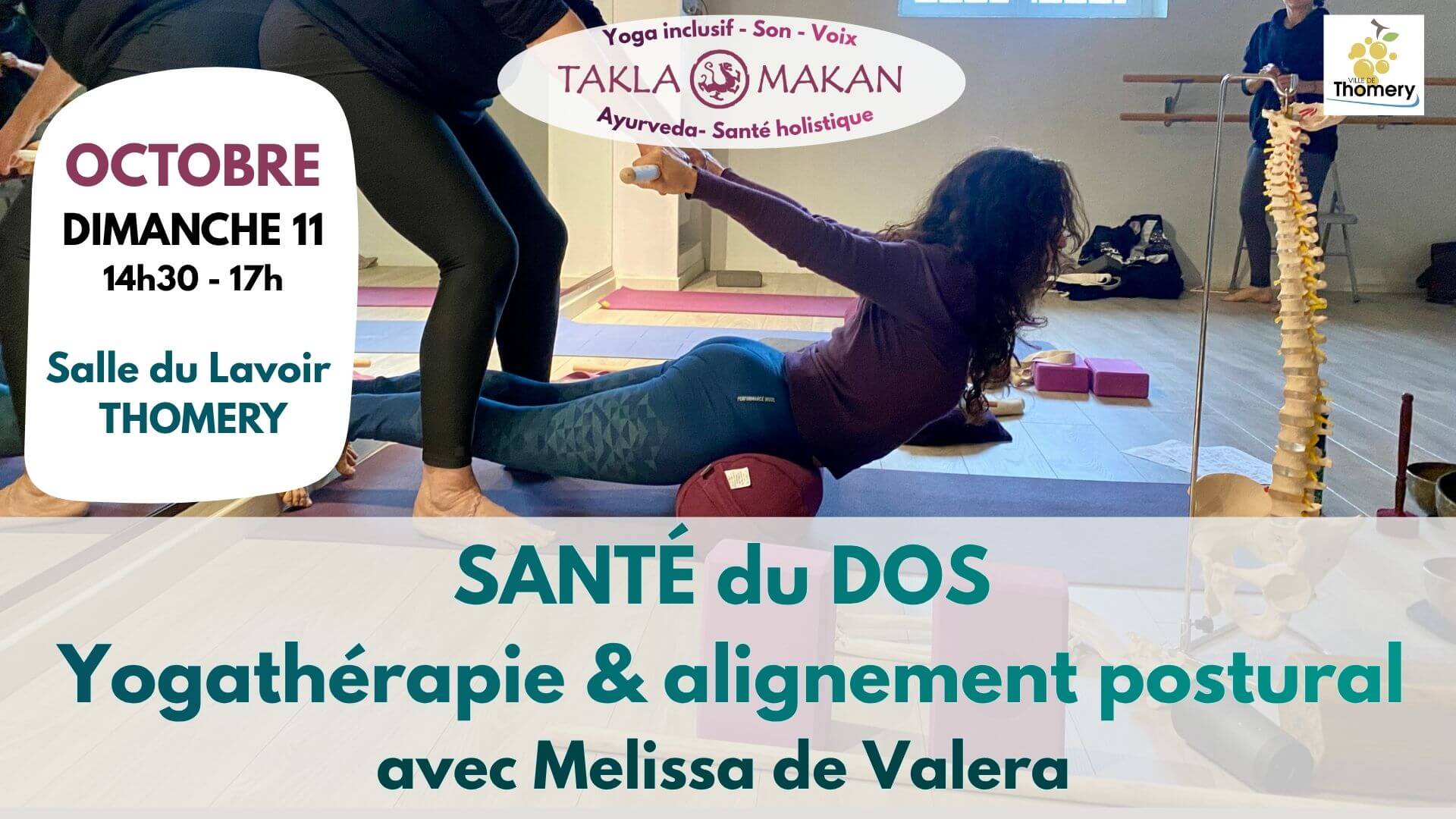 Santé du dos : Atelier yogathérapie et alignement postural